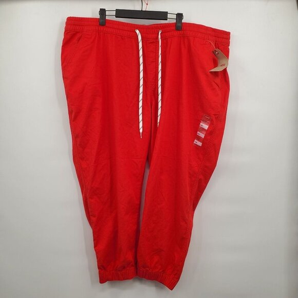 Levi's Jet Set Jogger Cotton Blend Pull On Pants Women Size 24W NWT Red - Picture 1 of 16